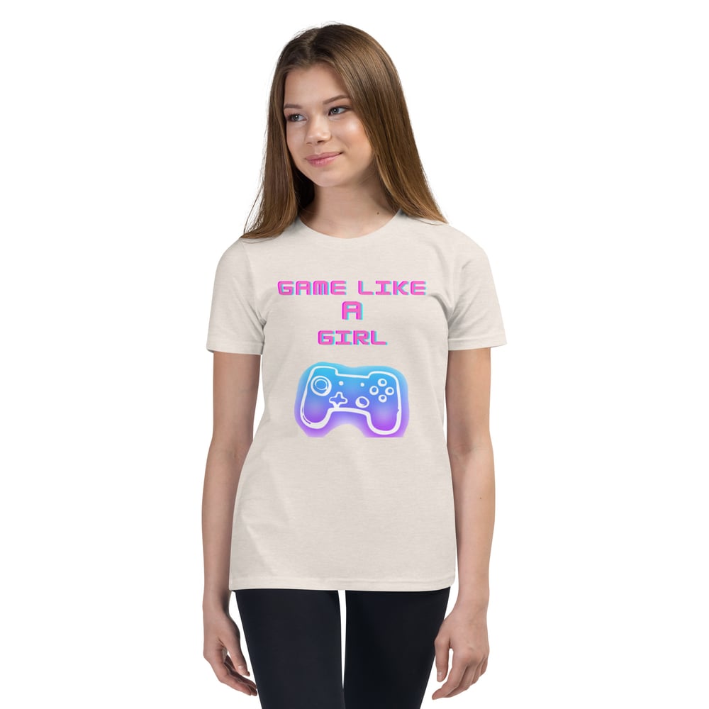 Image of Youth Game Like a Girl Short Sleeve T-Shirt