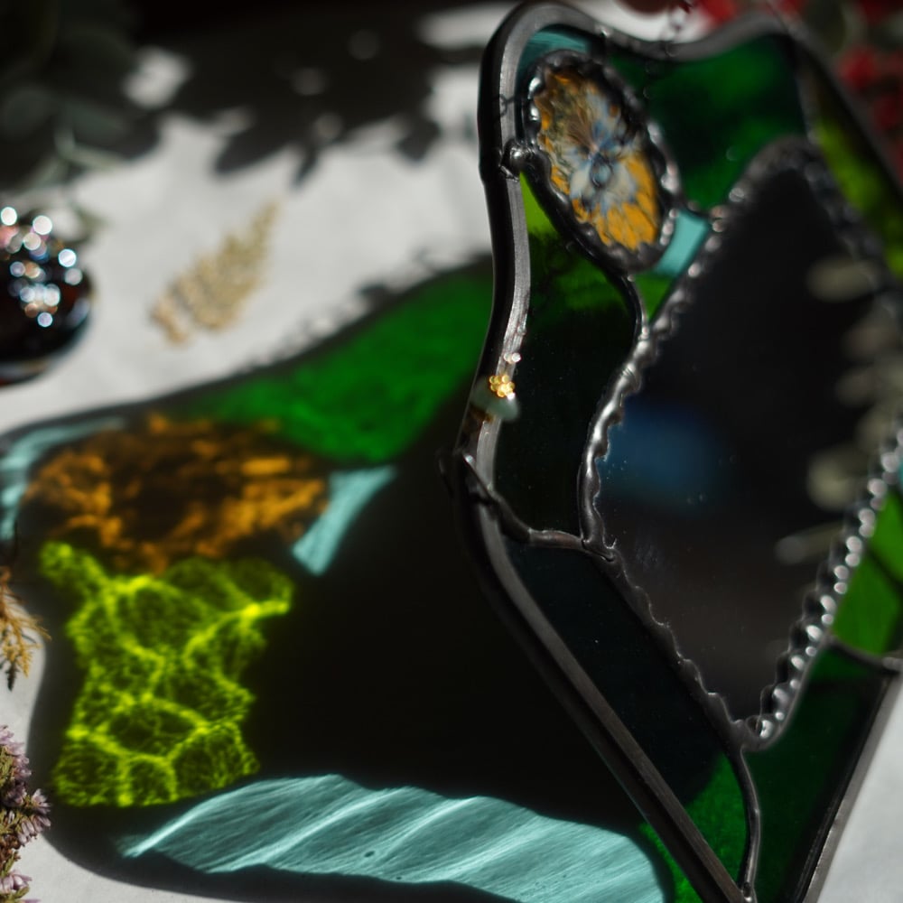 Green Whimsical Mirror