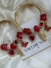 Red San Judas & Virgencita Charm Bracelets 