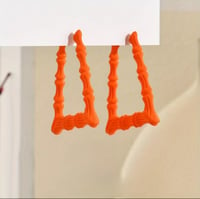 Image 1 of Orange Door Knocker with Hoops Set 