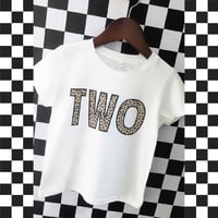 Image 1 of T-SHIRT: Leopard Birthday