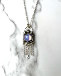 Image 5 of Handmade Sterling Silver Violet Quartz Amethyst Pendant 925