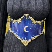 Image 1 of Night Sky Glass Underbust Corset