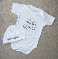 Hello World Cotton Set White