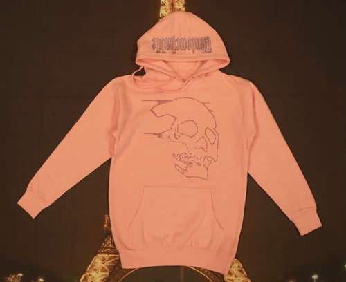 Image of Untouchable Lifestyle Skullgang hoodie pink 