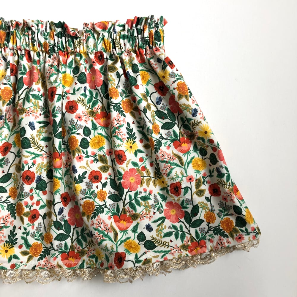 Image of Girls Fun & Fabulous Skirt - Cream Floral 