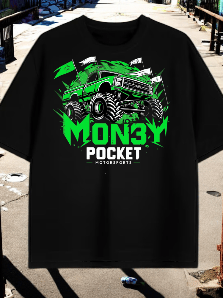 GREEN MONSTER TRUCK TSHIRT 