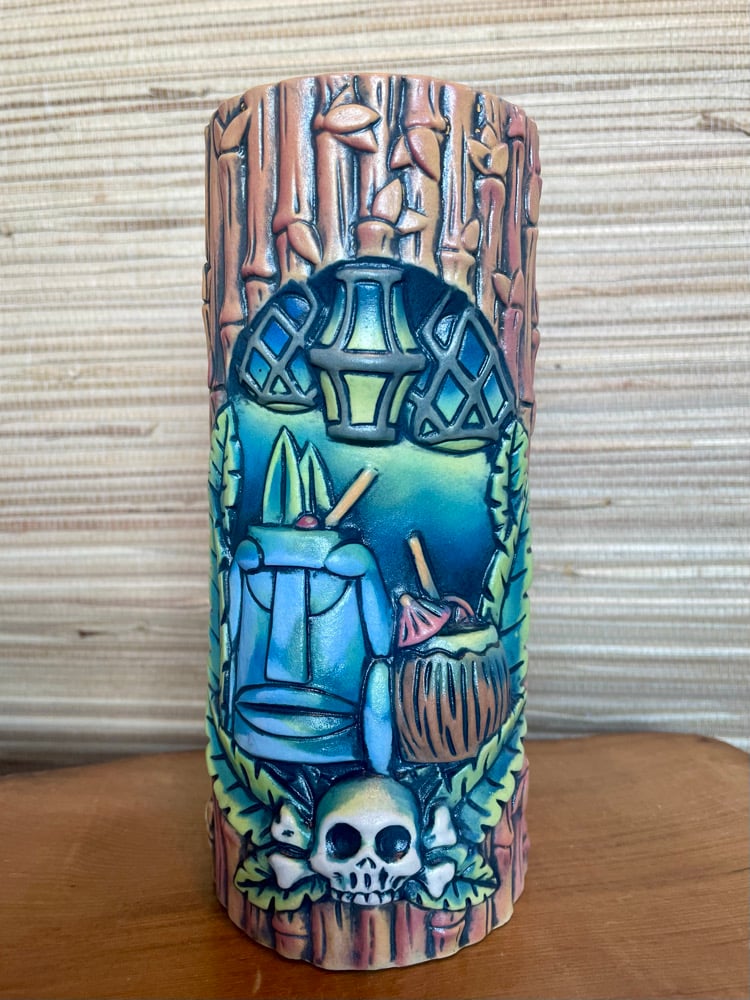 Image of Tiki Bar Mug Blue Light