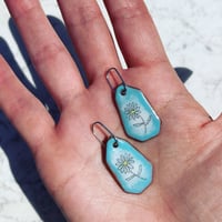 Image 1 of daisy drop enamel earrings 