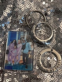 Image 5 of Back & front Photo Frame Custom keychains with charm of your choice 