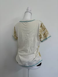 Image 3 of 00s Yellow tropical t shirt // M 