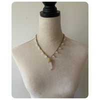 Image 3 of Flora Quartz Necklace - Solid Brass 