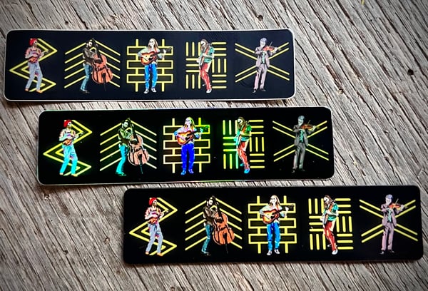 Image of JAM & JONES SKELEBAND MAGNET & HOLOGRAPHIC STICKER COMBOS