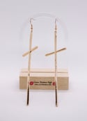 Crave Long Cross Earrings