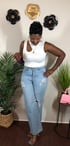 Denim Wide Leg Jeans Image 3