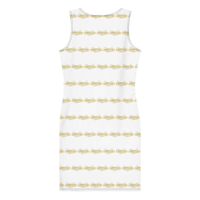 Gmode Print White Sew Dress