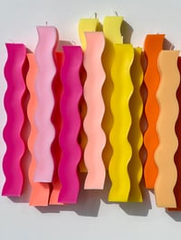 Image 6 of COLOURED WAVE PILLAR CANDLES