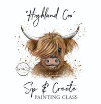 Image 1 of How to paint a “Highland Cow” Painting Workshop Retford