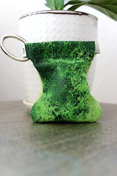 Image of Green Distressed Dog Pouch
