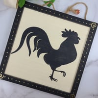 Image 1 of Royal Rooster hardwood sign