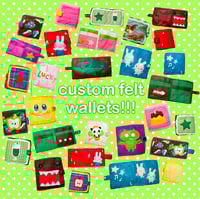 Image 1 of custom felt wallets
