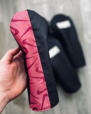 Image of Custom Nike Hybrid Upcycled Cover - Pink Swoosh 