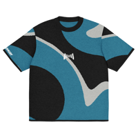 Image 6 of Life - Teal/Light Gray/Black - Knitted Shirt