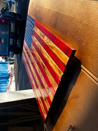 Image 4 of Wooden American Flag