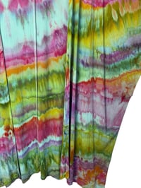 Image 6 of *IRREGULAR* 2X PLUS Long Woven Kimono in Bright Agate Ice Dye