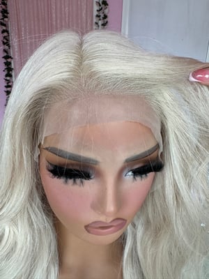 Image of human hair platinum blonde (ready to ship)