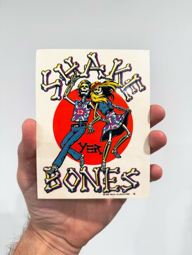 Grateful Dead 1988 Shake Your Bones 6" Sticker