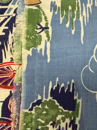 Image 2 of Feedsack Gone With The Wind Blue w/bagline