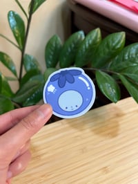 Image 1 of blueberry smiski sticker! 