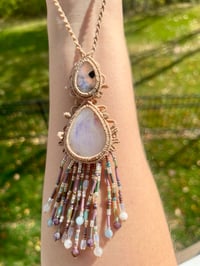 Image 4 of Double Moonstone Necklace