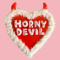 Horny Devil Heart Canvas