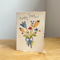 Easter Carrots - Hand Painted Card