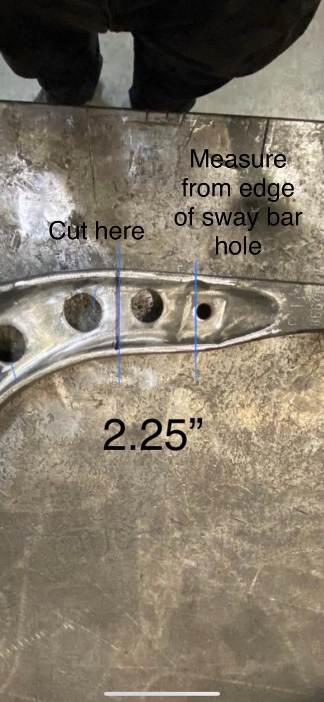 E36 LCA DIY EXTENSION PLATES (E46 length)