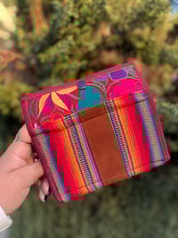 Image 2 of Handmade Wallet - Red border