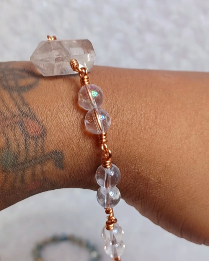 Image of Crystal gemstone bracelets 