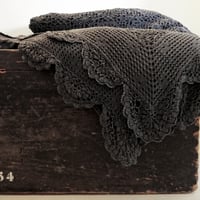 Image 3 of Dessus De Lit Ancien Crochet Teint