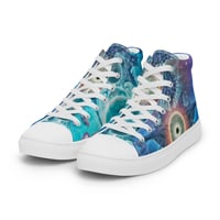 Image 1 of Decimation Angel Men’s high top canvas shoes by Mark Cooper Art