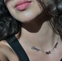 Image 1 of Custom 3 Name Necklace