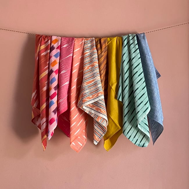 Hot Pink Ikat Bandana