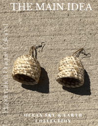 Image 4 of "Òye" Rattan Basket Earrings