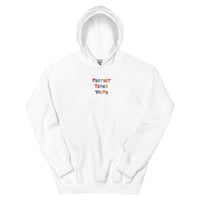 Image 2 of PROTECT TRANS YOUTH  - Embroidered Hoodie (multi coloured)