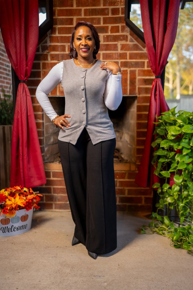 Image of Buttoned Vest Top