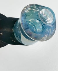 Image 3 of METALLIC BLUE GLASS LAMP