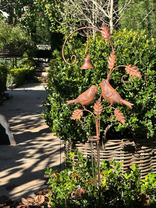 Image of Birds and Bell Rain Gauge