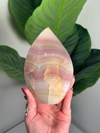 Image 1 of WATERMELON CALCITE FLAME -PAKISTAN- A