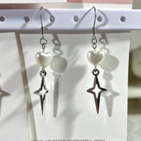 Image 6 of Star Point Dangle Earrings